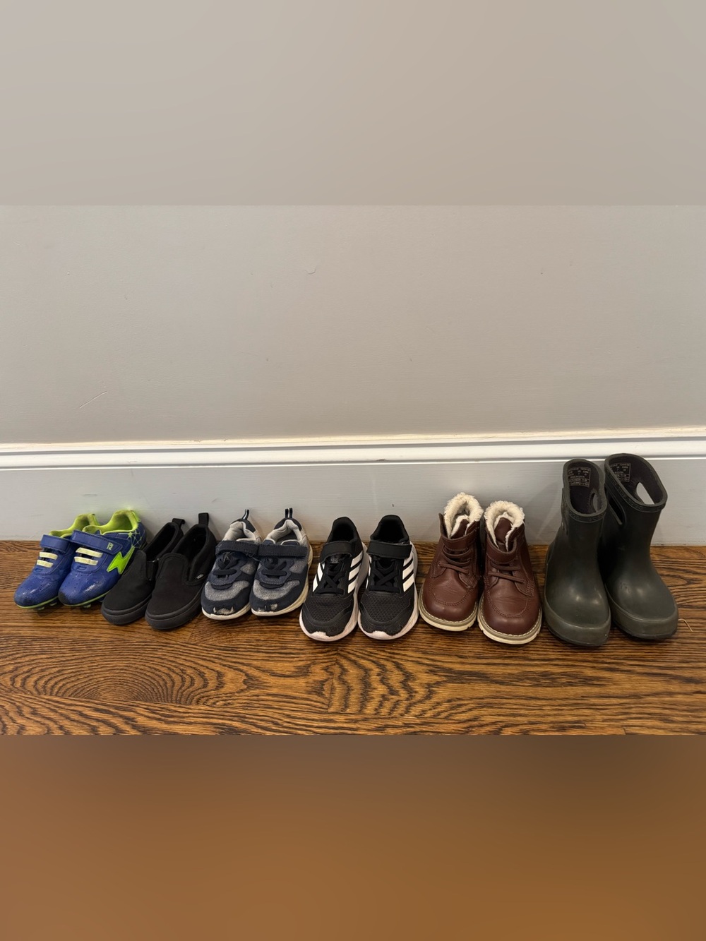 Toddler Boys Size 7 Shoe Bundle - Bogs, Adidas, Vans, and More